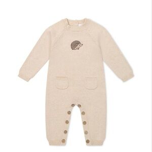 Jamie Kay Tan Knit Baby Footie